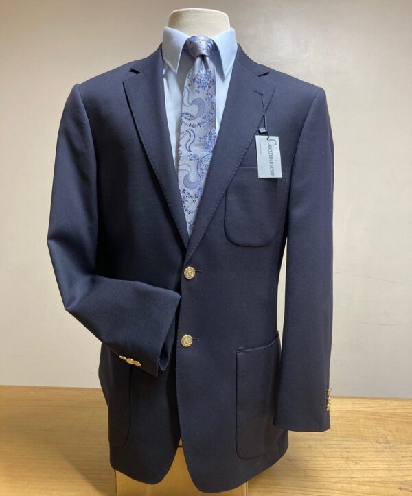 Gold button S. B. Blazer