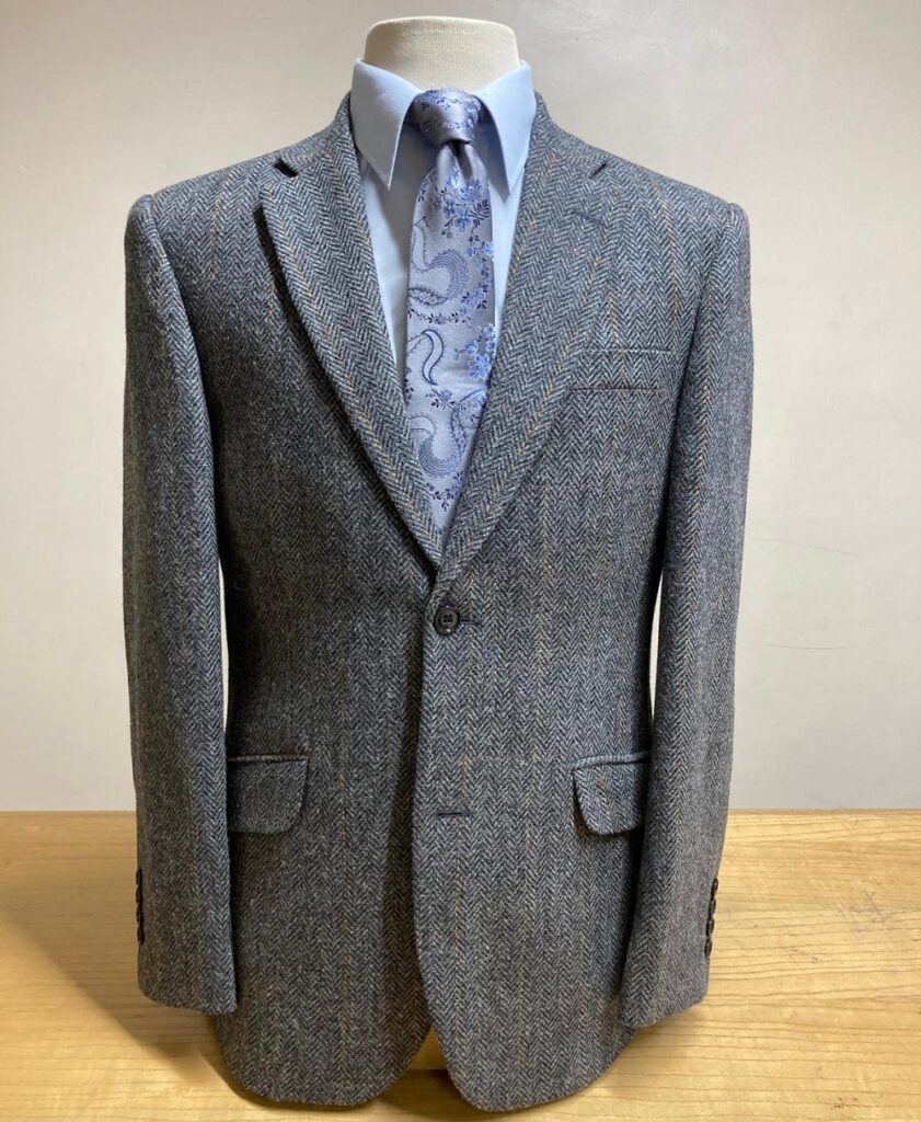 Grey herringbone jacket